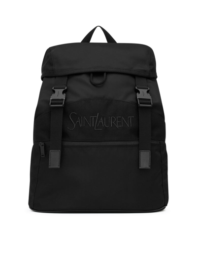 Shop Saint Laurent Men Bag With Embroidery In Black