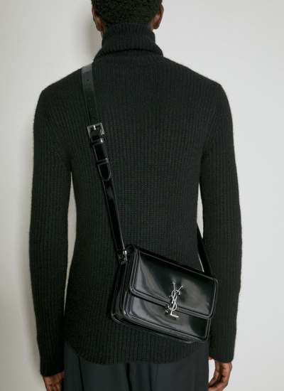 Shop Saint Laurent Men Solferino Medium Crossbody Bag In Black