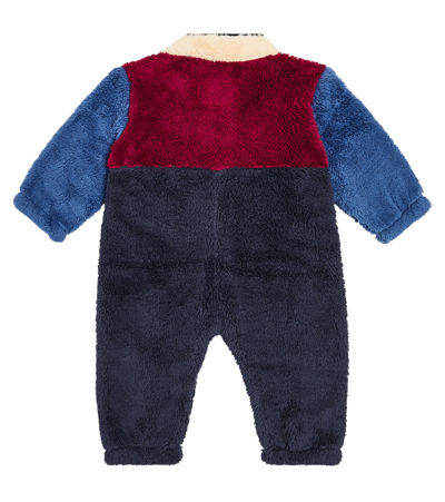 拼色抓绒连身衣