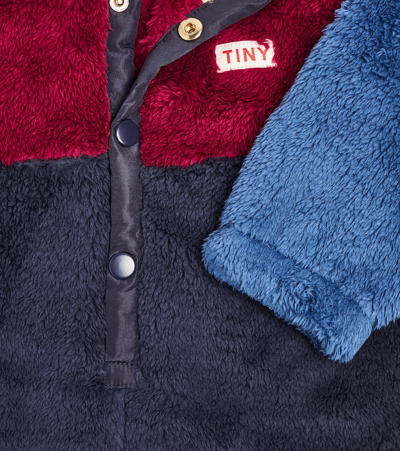 拼色抓绒连身衣