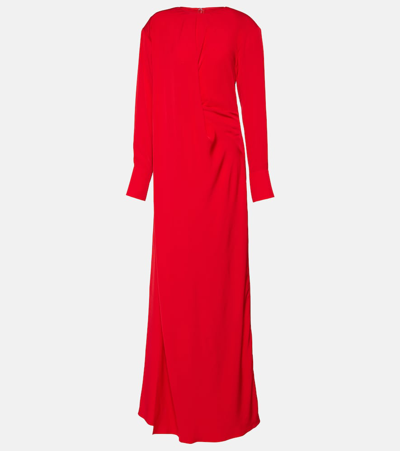 Shop Stella Mccartney Satin Gown In Red