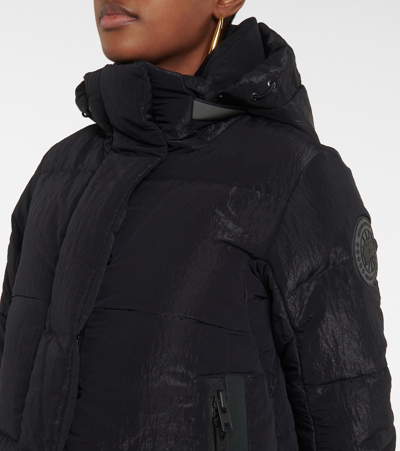 Shop Canada Goose Byward Quilted Satin Down Parka In Black