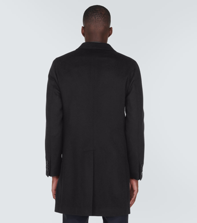 Shop Zegna Wool And Cashmere-blend Coat In Black