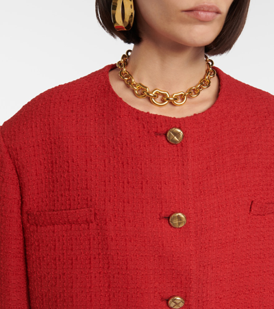 Shop Blazé Milano Rush Fire Wool-blend Jacket In Red