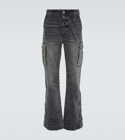 Shop Amiri M65 Cargo Jeans In Grey