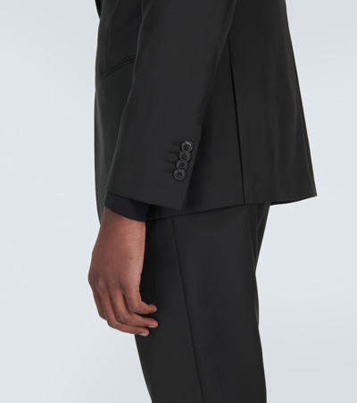 Shop Giorgio Armani Wool And Cashmere Suit In Black