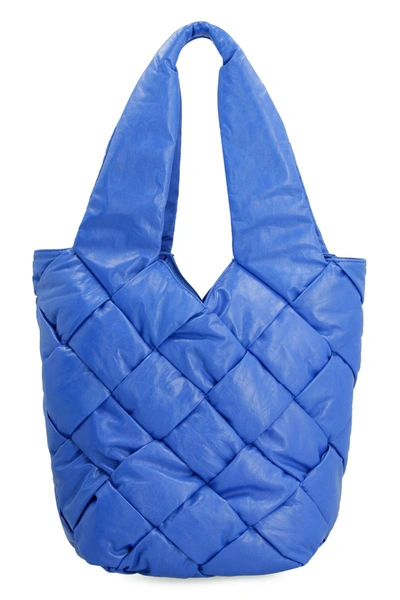 Shop Bottega Veneta Cassette Tote Bag In Blue