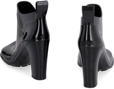 Shop Bottega Veneta Shine Rubber Boots In Black