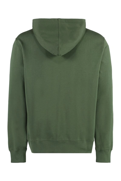 Shop Etro Cotton Hoodie In Green