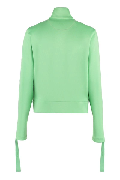 Shop Fendi Techno Fabric Sweatshirt In Green