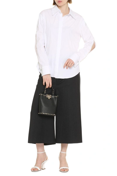 Genny White Regular Solid Shirt In White