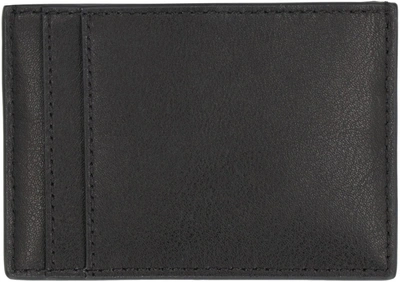 Shop Marc Jacobs Leather Card Holder In Black