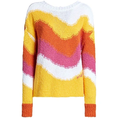 Shop Marni Sweaters In White/yellow