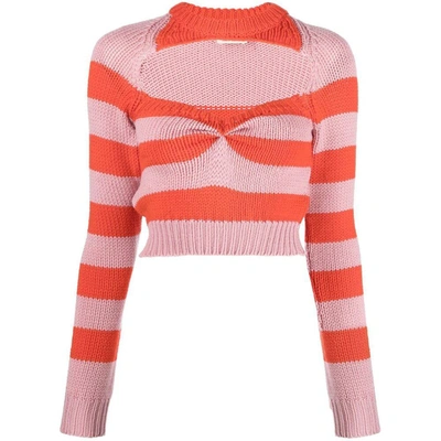 Shop Marni Sweaters In Pink/red