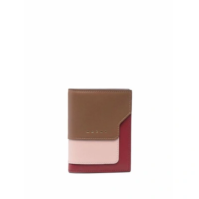 Shop Marni Wallets In Pink/red