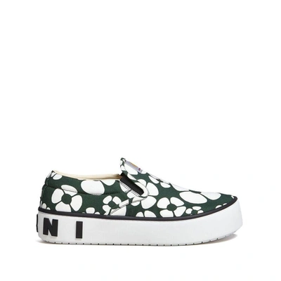 Shop Marni X Carhartt Sneakers In Green/white