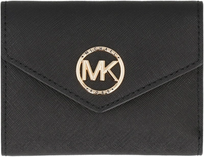 Shop Michael Michael Kors Michael Kors Carmen Small Wallet In Black