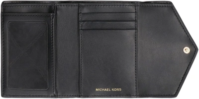 Shop Michael Michael Kors Michael Kors Carmen Small Wallet In Black