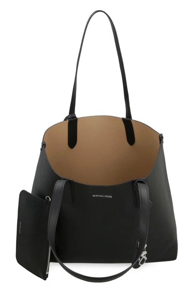 Michael Michael Kors Michael Kors Eliza Leather Tote In Black