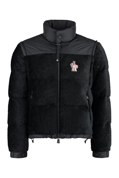 Shop Moncler Grenoble Granier Corduroy Puffer Jacket In Black