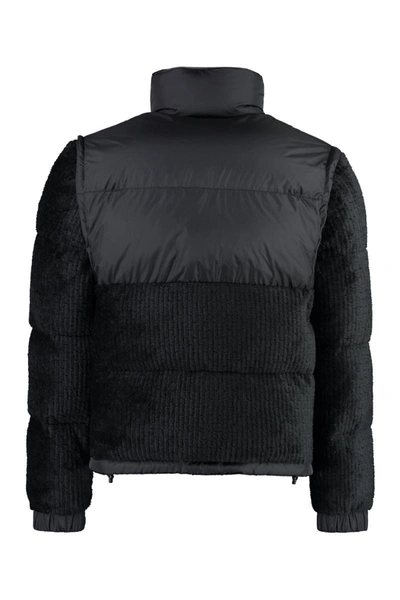 Shop Moncler Grenoble Granier Corduroy Puffer Jacket In Black