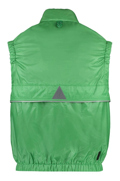 Shop Moncler Grenoble Ollon Full Zip Field Vest In Green