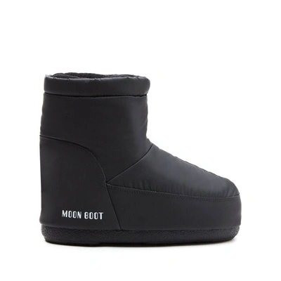 Moon Boot Ens Icon Low Logo-print Shell Boots Black In Black
