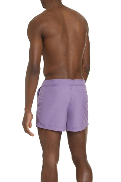 Shop Off-white Swim Shorts In Lilac