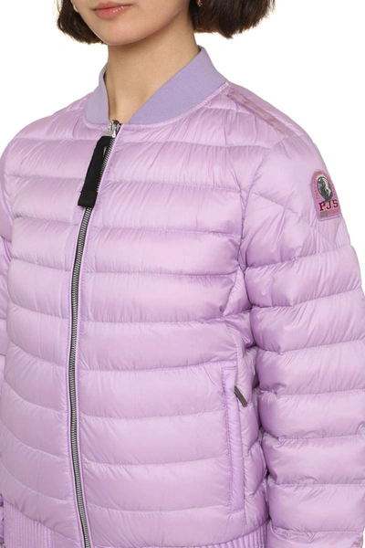 Shop Parajumpers Leila Reversible Down Jacket In Lilac