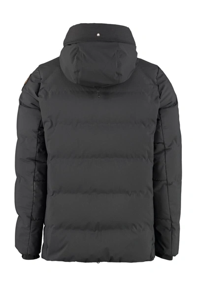 Shop Parajumpers Toukou Full Zip Padded Hooded Jacket In Black
