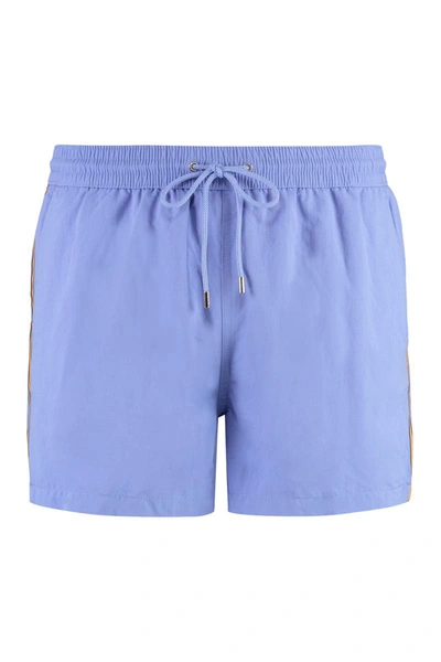 Shop Paul Smith Nylon Swim Shorts In Lilac