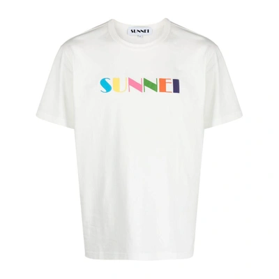 Shop Sunnei T-shirts In White
