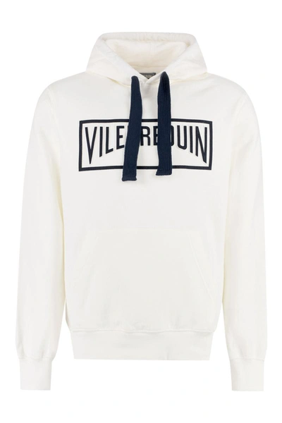 Shop Vilebrequin Cotton Hoodie In White