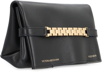 Shop Victoria Victoria Beckham Victoria Beckham Leather Mini Pouch In Black