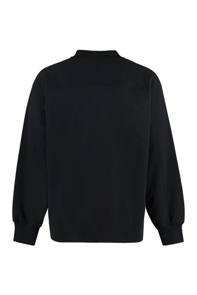 Shop Y-3 Adidas Half Zip Sweatshirt In Black
