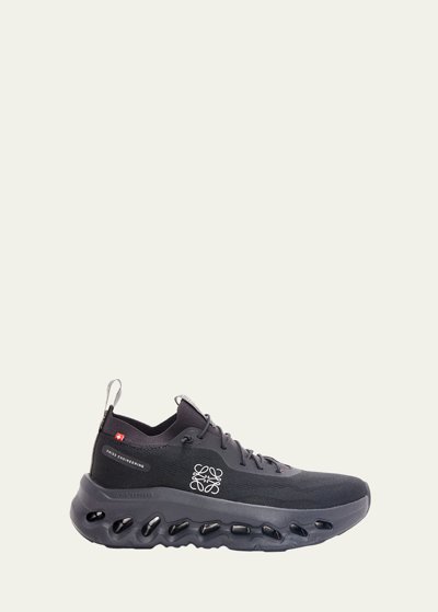 Shop Loewe X On Cloudtilt Embellished Spandex Sneakers In All Black