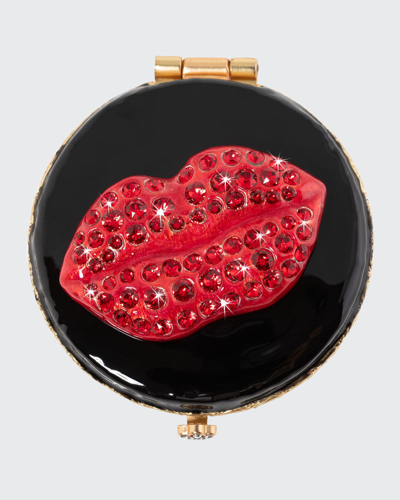 Jay Strongwater Lip Compact In Black