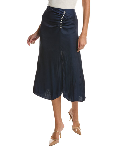 Shop Elliatt Aspyn Midi Skirt In Blue