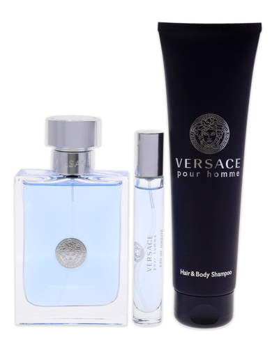 Shop Versace Men's Amber Pour Homme 3pc Gift Set