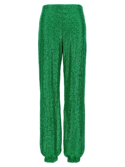 Le Twins Green Viola Pants In Green