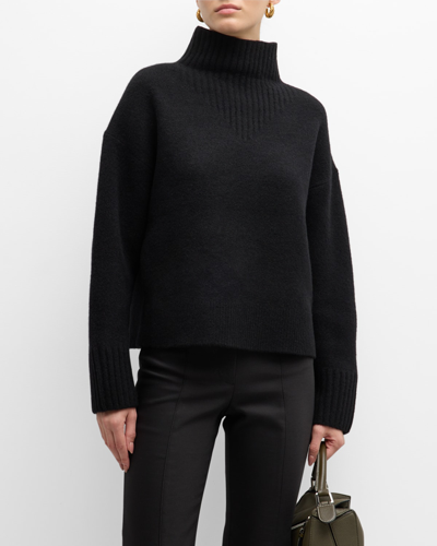 Shop Proenza Schouler Alma Cashmere-blend Sweater In Black