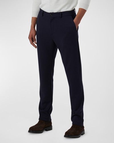 Shop Bugatchi Men's Straight-fit Soft Touch Dress Pants In Navy