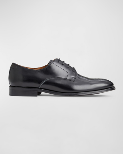 Shop Bruno Magli Men's Aldo Leather Oxford Loafers In Black