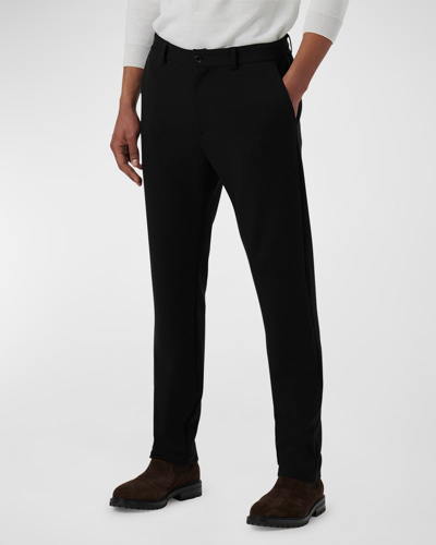 Shop Bugatchi Men's Straight-fit Soft Touch Dress Pants In Black