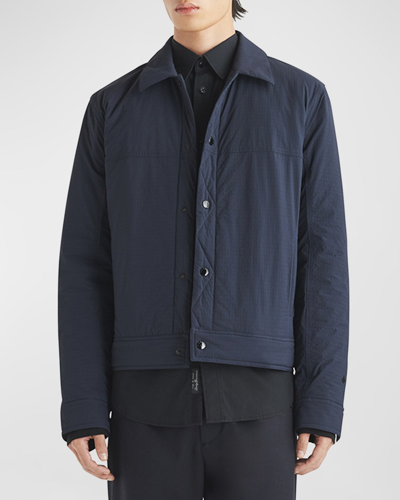 Shop Rag & Bone Men's Filled Owen Trucker Jacket In Navy