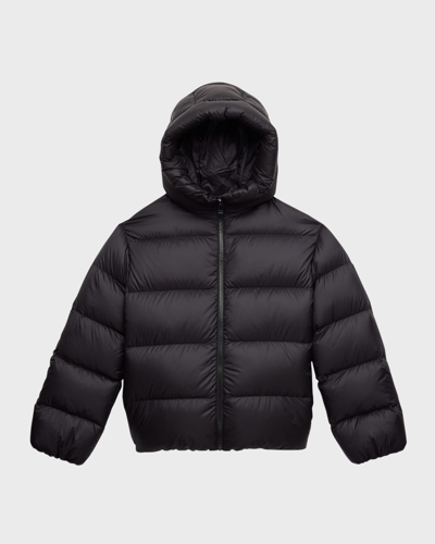 Shop Moncler Girl's Irina Quilted Puffer Jacket In 51-999 Black