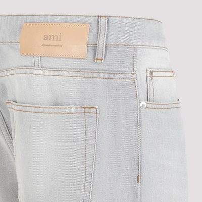 Shop Ami Alexandre Mattiussi Ami Paris  5 Pockets Jeans In Grey