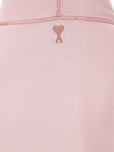 Shop Ami Alexandre Mattiussi Ami Paris Logo Embroidery Hoodie In Pink