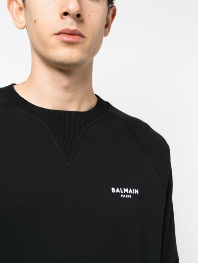 Shop Balmain Cotton Sweatshirt