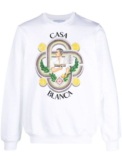 Shop Casablanca Cotton Sweatshirt